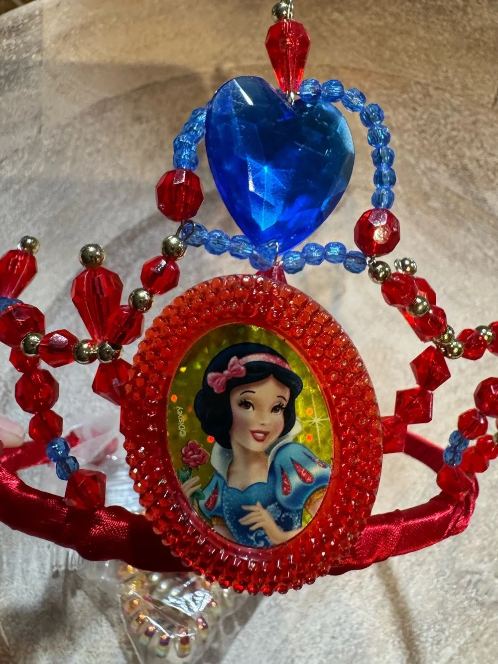 Snow White Red and Blue Princess Tiara